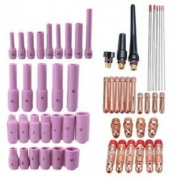 5X (56 db Tig hegesztő zseblámpa készlet fúvókacsonk tompa gázlencse üvegpoharat Wp17 O1G7