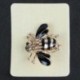 1X (magas minőségű méhek bross fekete zománc fűző sapkák sál klipek Accessori H3F2