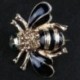 1X (magas minőségű méhek bross fekete zománc fűző sapkák sál klipek Accessori H3F2