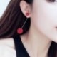szürke - Divat göndör csepp fülbevalók nők koreai személyiségének kerek hosszú bojt E O5A0