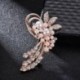 Divatékszer Vintage arany brosscsapok Ausztria Kristályok Gyöngyutánzat F Y6S8