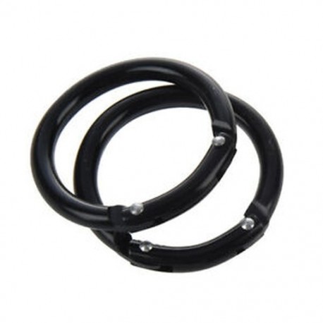 2X (kemping rugós klip alumínium kerek hordozható mini karabiner horog fekete 2 Y3O6