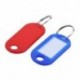 32x többszínű műanyag Key Fob azonosító címkék Poggyász-azonosító címkék hasított gyűrűvel X4U8