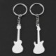 2X (1 pár édes mini ezüst rózsaszín ötvözet gitár kulcstartó kulcstartó kulcstartó Penda E6X5