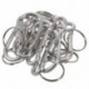 10 PCS fém rugós kapu kulcstartó karabiner horog ezüst I9O5