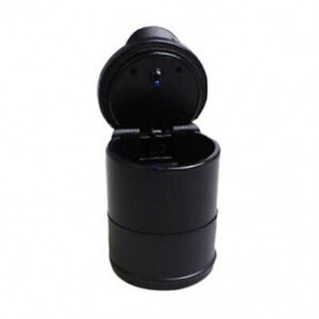 Autó led hordozható hamutartóval. Autóiroda hamutartó tartó kupa fekete Z1H8