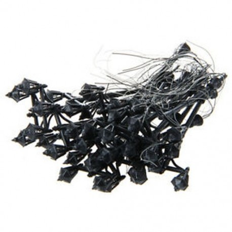 20 db-os modell kerti könnyű dupla fejű Lamppost méretarány 1: 100 O8Z1