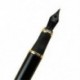 Jinhao X450 töltőtoll fekete közepes méretű, arany karimával díszített töltőtoll C7L8
