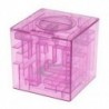 Rózsaszín - Műanyag köbméter labirintus bankmegtakarító érmegyűjtő tok, 3D puzzle (Gr U9S6