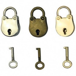 3db-os keverék színes antik stílusú archaizált lakatok kulcstartóval a C N2N5 kulcsokkal