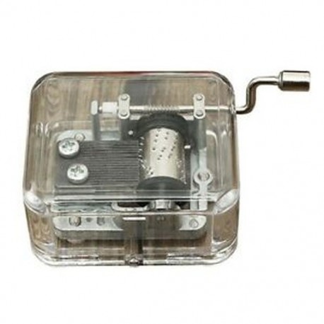 2X (Mini Music Box Music Box hordószervező hajtókar kézikerekes DIY 1 Melodie F6Q9