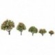 2X (műanyag őszibarackfák modellje a vasúti vasúti tájkép méretarányának 1:75 - 1: 500 F4G2)