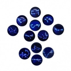1X (12 csillagkép sorozatú hűtőmágnesek, gyönyörű üveg kreatív pushpins L1E8