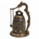 Nemzeti kézzel készített sárgaréz harang faragott sárkány buddhista buddhiai óra bronz G U6Y5