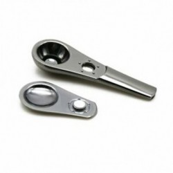 1X (új kreatív kanál dohányzó csőhordozható fémnövény-kiegészítők Mag M3A5-vel