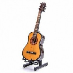 Fa mini díszek Gitár Hangszer Miniatűr Dollhouse modell H R2M6