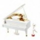 Carillon Music Box Music Box Grand Piano fehér balerina Új U6V3