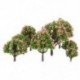 4X (Műanyag őszibarackfák modellje a vasúti vasúti tájkép méretarányának 1:75 - 1: 500 R6E9)