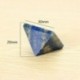 2X (természetes Lapis Lazuli kristály piramis torony, 3 cm-es energiagyógyító ajándék otthon K0O2