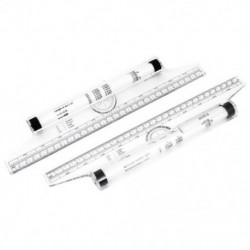 2X (Art Rajzeszköz négyzet szögben párhuzamos vonallal ellátott vonalzó 30 cm 2 darab I5V4