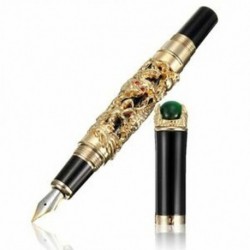 JINHAO Luxury 18KGP 0.5 mm arany sárkány Sárkány töltőtoll töltőtoll Y8B5