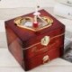 Tánc Ballerina Music Box Műanyag ékszerdoboz Lányok körhinta Kézi hajtókar Z2H6