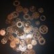 4X (Kb. 120 g / tétel barkács ékszerek, amelyek Steampunk GeA6E2 szüreti fém vegyes fogaskerekekből készülnek