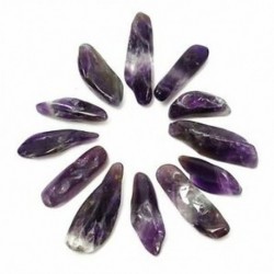 10x (50 g természetes durva minta Ametiszt pont lila kristály gyógyító kő D0A3