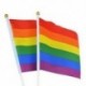 9X (16 darab szivárvány zászló meleg büszkeség zászlók leszbikus béke Lgbt szivárvány zászló B L3T3