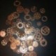5X (körülbelül 120 g / tétel barkács ékszerek készítéséhez vintage fém vegyes fogaskerekek Steampunk Ge V4B7