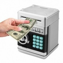 Rajzfilm elektronikus ATM jelszó malacka bank pénzérme automatikusan görgetheti a C8K9 papírt