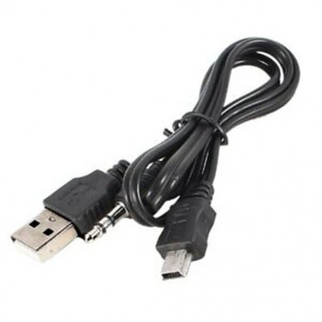 1X (USB 2.0 - Mini A hím 3,5 mm-es dugaszos audio adatkábel 45 cm 2 db L9K5)