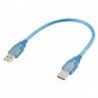 1x (30 cm-es 1 Ft USB 2.0 típusú A / A dugasz-dugasz dugasz kábel kék N4N9)