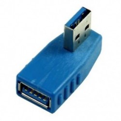 1X (Kék függőleges balra fordított 90 fokos USB 3.0 bemeneti csatlakozó H0N0 csatlakozóhoz - női adapterhez)