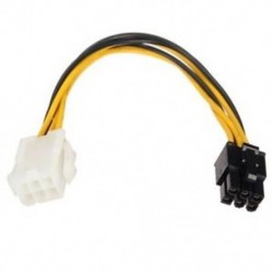 1X (6-tűs és 6-tűs PCI-e PCIe tápkábel az Apple Mac Vide W1T1-hez)