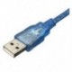 Új USB 2.0 A aljzatból mini USB B 5 tűs dugaszoló adatkábel-adapter átalakító F3H8