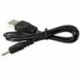 1X (5 V 2,5 mm-es DC USB csatlakozó Töltő kábel Tápegység Töltő töltő kábel P7F3