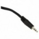 3,5 mm-es 1/8 sztereó férfi dugasz 2-es RCA aljzat adapter audio Y kábelhez C2V6