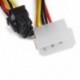 1X (4-pólusú aljzat 6-tűs aljzathoz) PCIe PCI Express Adapt P0P1 tápkábel