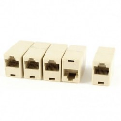 5 db műanyag Rj45 8P8C aljzat és nő közötti Ethernet csatlakozó csatlakozók Q7C8 J5S7