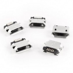 5 db B-típusú micro usb aljzat 180 fokos 5-tűs SMD Jack N1P8 P5C3
