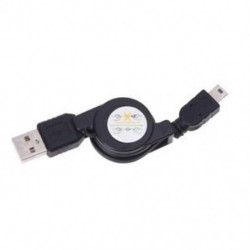Behúzható USB-csatlakozó 5-pólusú Mini USB-s töltővel és szinkronizálás Q8I0
