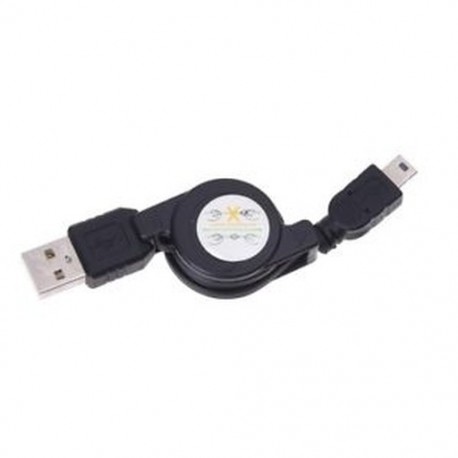 Behúzható USB-csatlakozó 5-pólusú Mini USB-s töltővel és szinkronizálás Q8I0