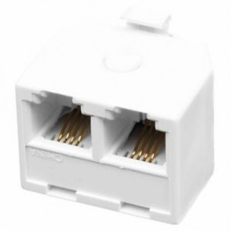 Kétirányú 6P4C RJ11 moduláris telefonfali adapter és osztó a Landl O9Y6-hoz