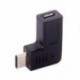 C-típusú USB-C típusú hím-mikro-USB 2.0 5-pólusú dugaszoló adapter 90 fokos szög F3A1