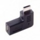 C-típusú USB-C típusú hím-mikro-USB 2.0 5-pólusú dugaszoló adapter 90 fokos szög F3A1