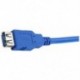 0,3m - SuperSpeed USB 3.0 bemeneti és női adatkábel-hosszabbító kábel a C @ E4T6 PC laptophoz