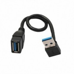 USB 3.0 derékszögű 90 fokos hosszabbító kábel dugaszoló csatlakozódugó, 2 E1A3