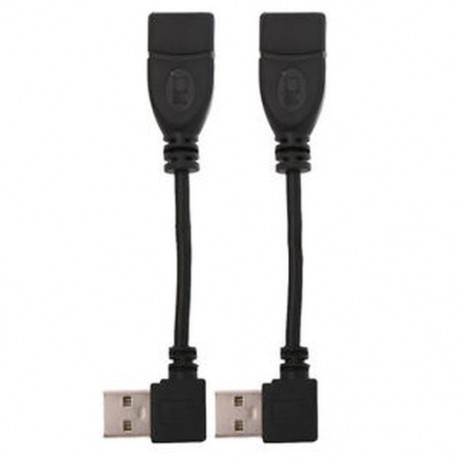 USB 2.0 A férfi-női szög 90 fokos Bal és jobb kanyarok O-kábel J7Q3