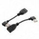 USB 2.0 A férfi-női szög 90 fokos Bal és jobb kanyarok O-kábel J7Q3